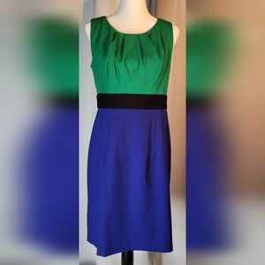 AB Studio Colorblock Dress, Size 10